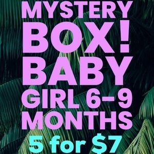 Mystery Box 5 for $7 Baby Girl 6-9 months